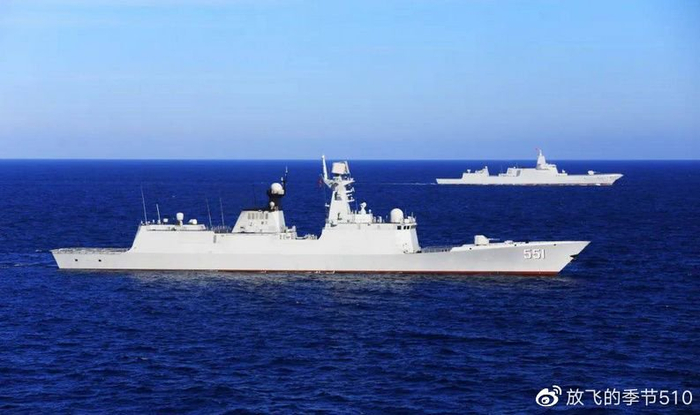 108"咸阳"舰,在南部战区海军驱逐舰第9支队入列仅二个月时间,就与某