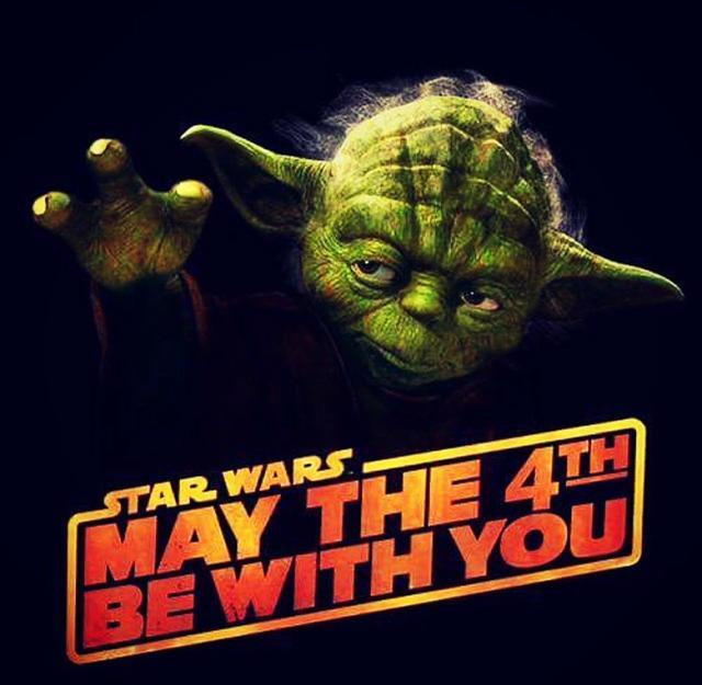 happy star wars day! 今天是星球大战日,愿原力与你同在!