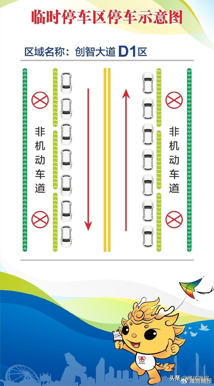记者看到,一处停车场地面车位标线已基本施划完成