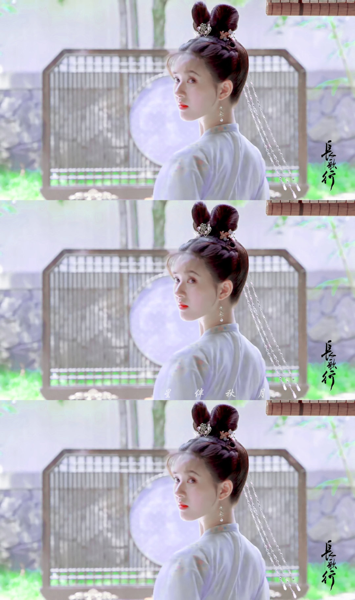 赵露思在长歌行中饰演李乐嫣一角
