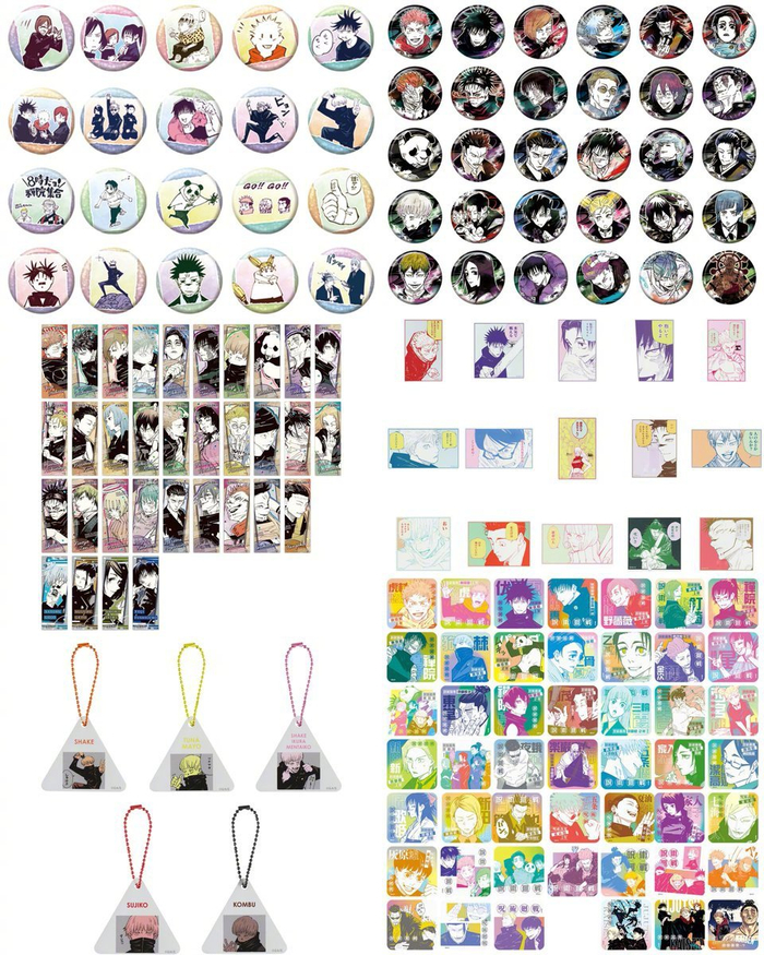 『咒术回战展』周边一览, 这些趴趴好可爱!
