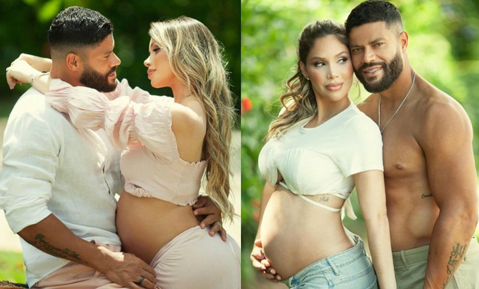 胡尔克与孕妻甜蜜合影!二婚生二胎,拥有5个孩子,不愧绿巨人