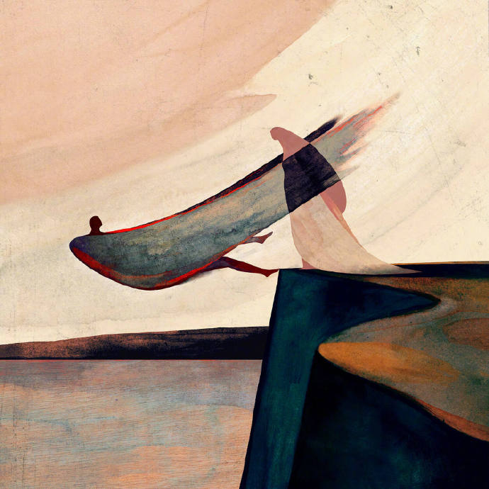 英国插画师 owen gent 充满忧郁色彩的绘画作品