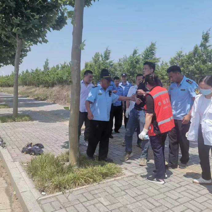 东西湖城管热心救助摔倒路人|武汉市|城管_新浪新闻