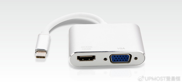 TC107 TypeC转VGA/HDMI转换器苹果MACBOOK笔记本电脑外接显卡接显示器__财经头条__新浪财经