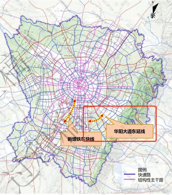 离得近,却看得见摸不着必须绕道而行,华阳大道东延线恰好就是一条补