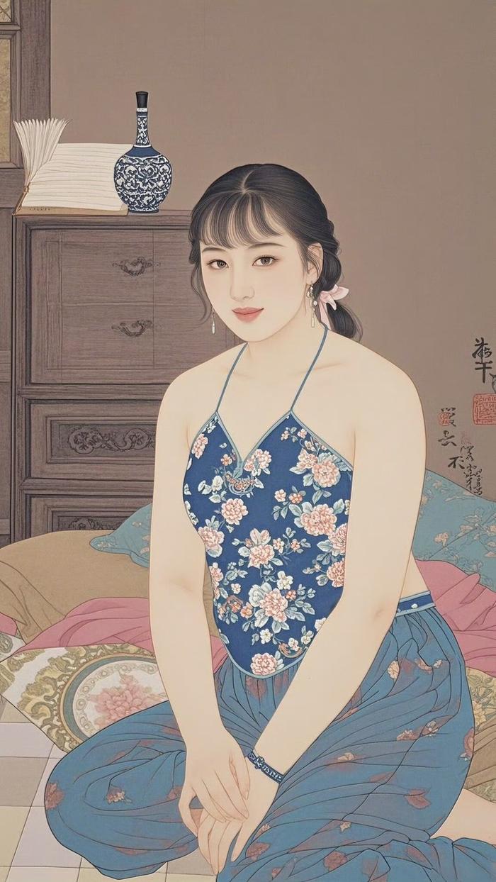 三十位工笔女画家图片