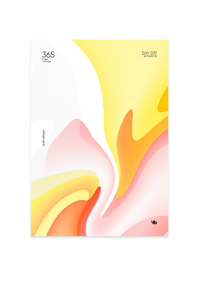 色彩朦胧感海报设计