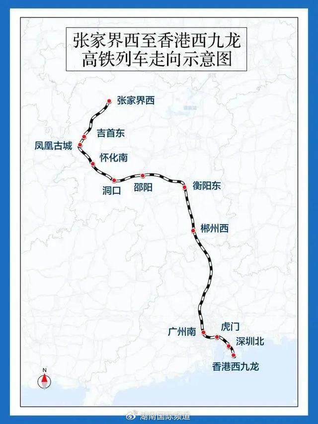 湖南高铁线路图2022图片