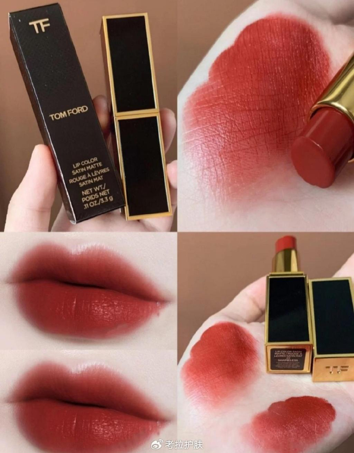 tf#27口红的色泽像是成熟果实的饱满,丰富而深邃.