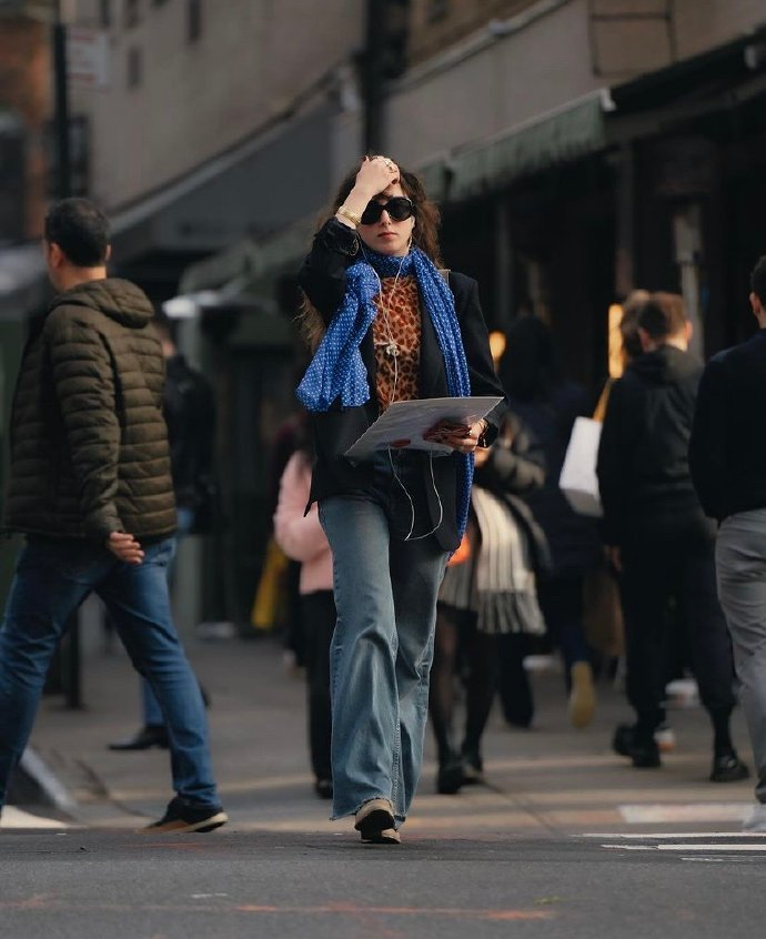 纽约曼哈顿街头秋冬素人穿搭街拍