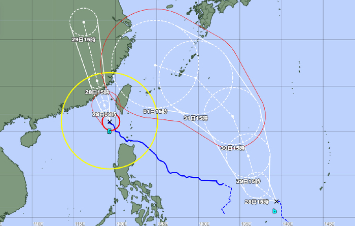 5号台风杜苏芮或16级登陆6号台风卡努将生成路径趋势江浙沪