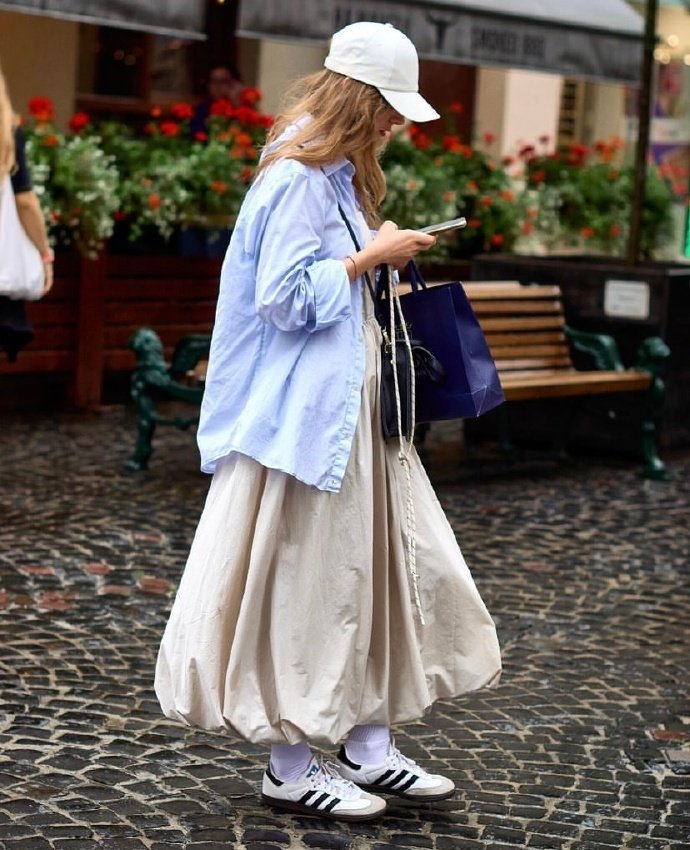 欧美街头路人穿搭街拍