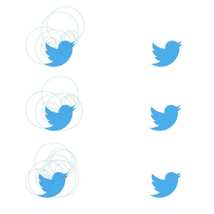 推特的 LOGO 也算得上经典……
