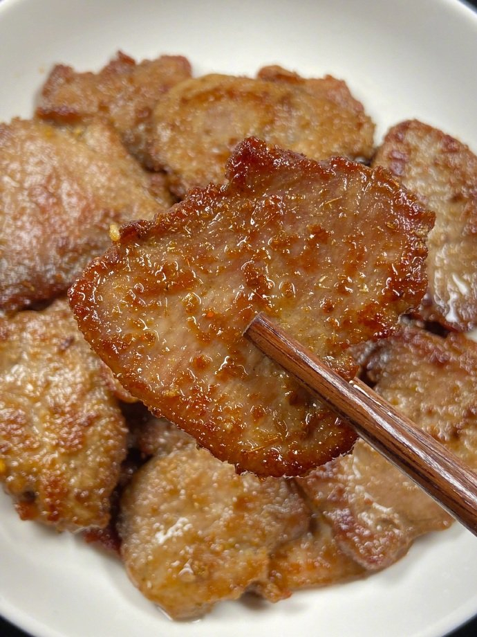 家常菜香煎里脊肉