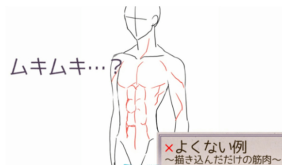 动漫人体肌肉怎么画?我教你不求人,动漫人体肌肉的!