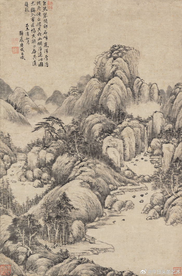 清代画家唐岱山水画