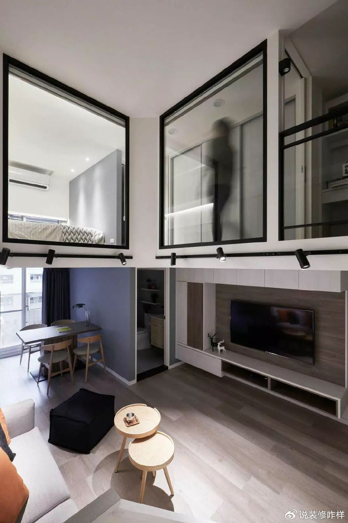 46平loft小户型北欧风合理划分4 1,一家六口也不会拥挤!