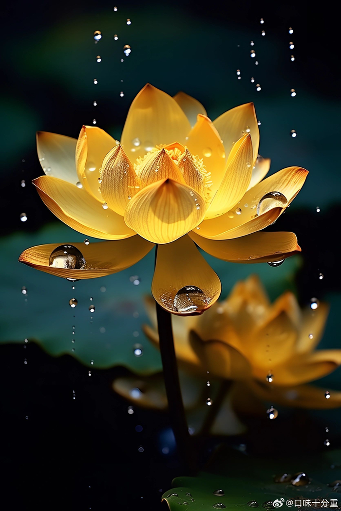 金色莲花,代表好事将近