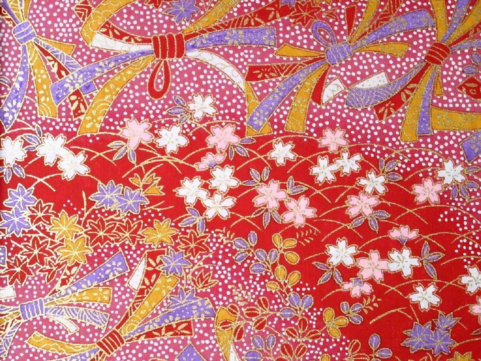 日式传统纹样和风绘色彩绚丽yuzenchiyogamiwashi