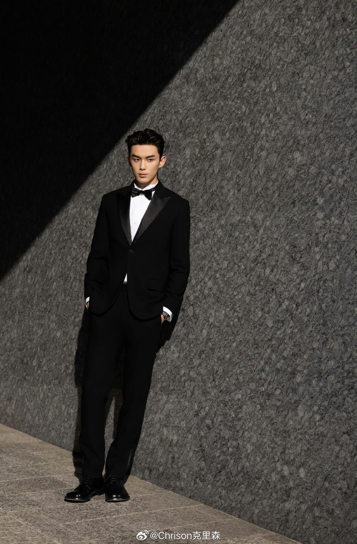 吴磊┊ 以领结西装造型 大背头亮相东京电影节《草木人间》