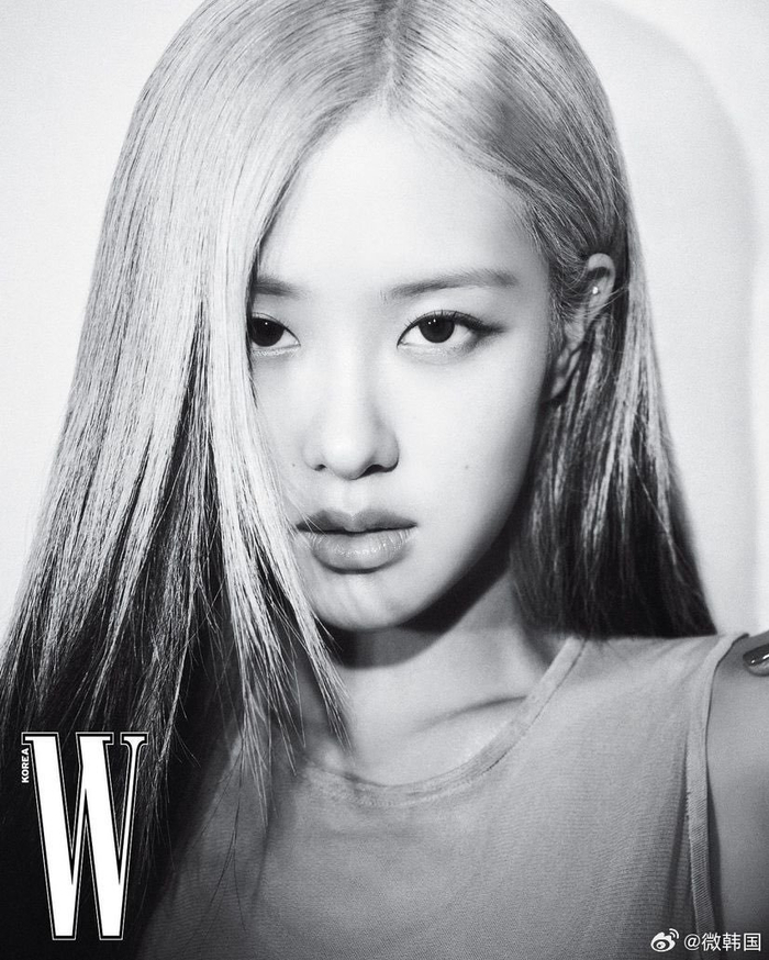 ros07 朴彩英 × w korea 12月刊封面,冷御时髦的ysl女郎