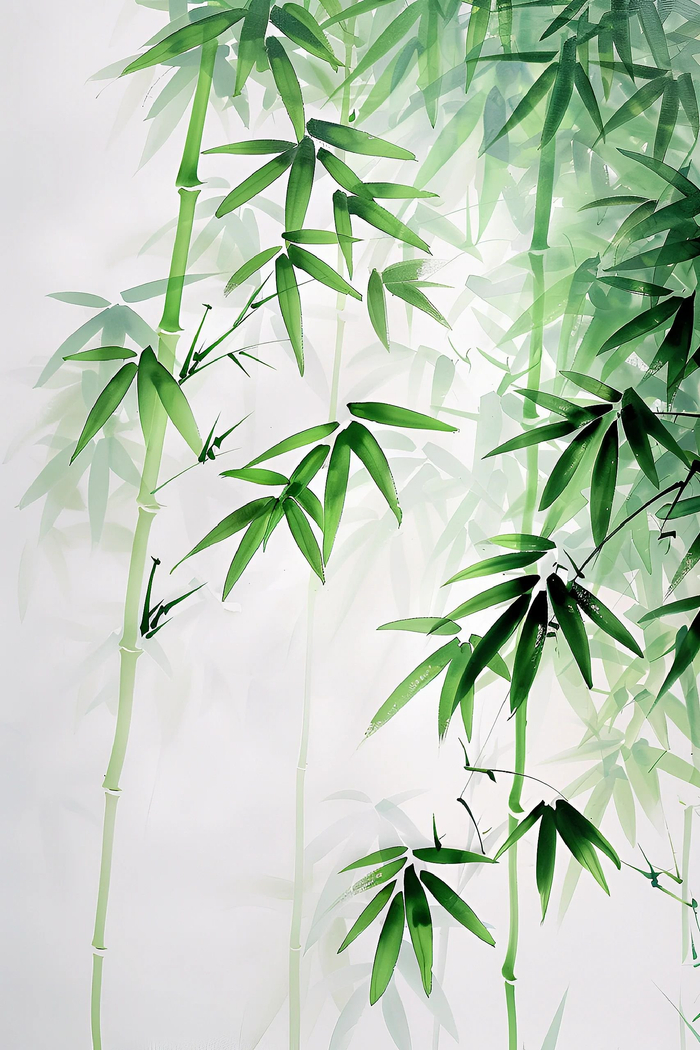 "墨竹疏影柳下风"