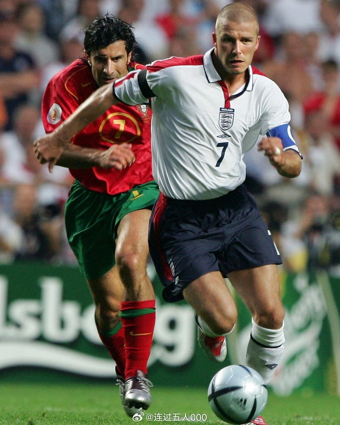 7号经典对决我们的老队长菲戈和贝克汉姆