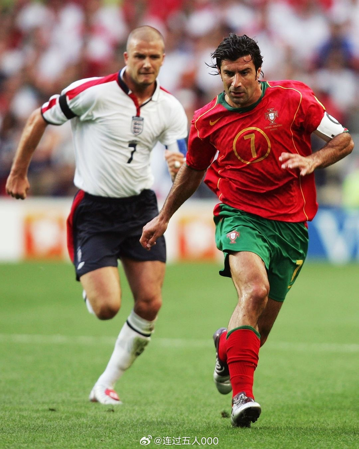 7号经典对决我们的老队长菲戈和贝克汉姆