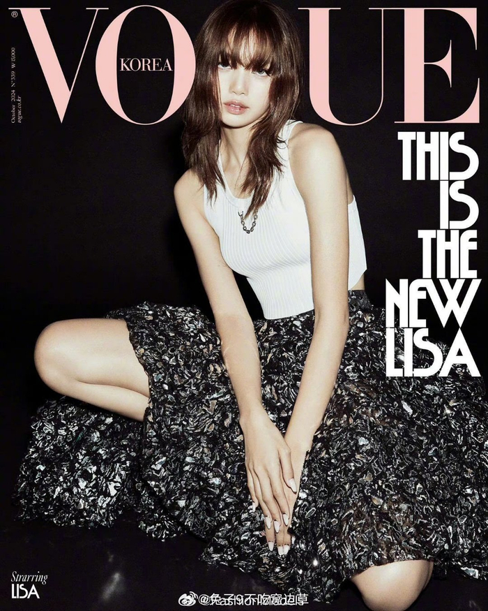 lisa登上vogue korea 十月刊封面