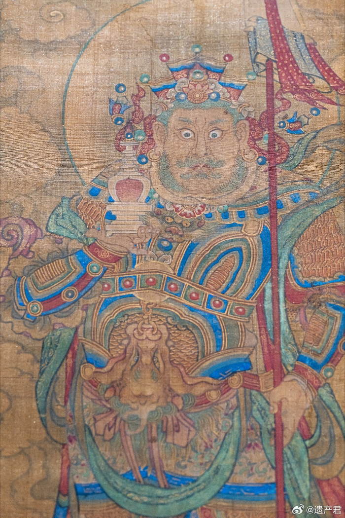 山西右玉宝宁寺水陆画精品之四大天王像__财经头条