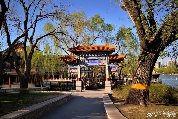 北京龙潭湖公园里的春天画卷摄影