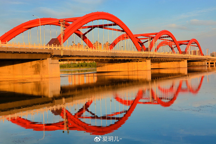 通辽市彩虹桥金光,原创拍摄