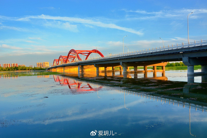 通辽市彩虹桥金光,原创拍摄