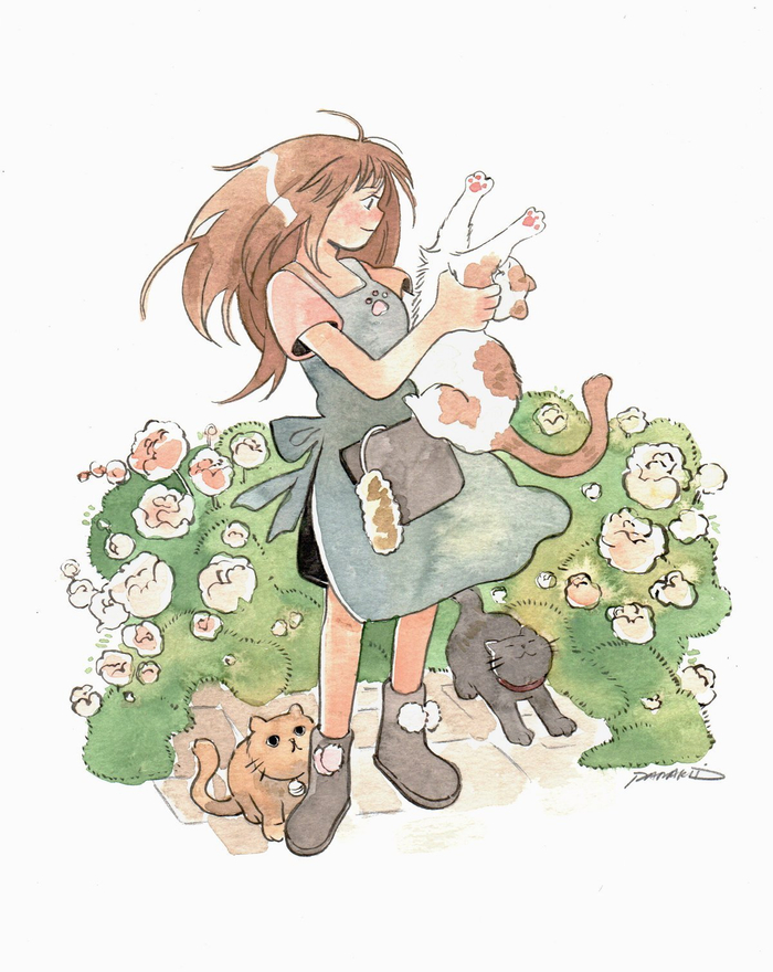 插画师parak1d笔下温馨的生活场景插画