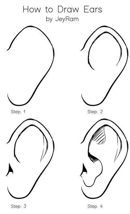 萌新必学,动漫人物耳朵的画法!|耳朵|耳轮|对耳轮_新浪新闻