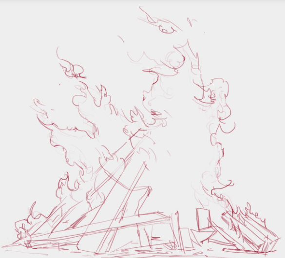 超级简单的火焰画法,教你一分钟画好火焰!|火焰|图层|画法_新浪新闻