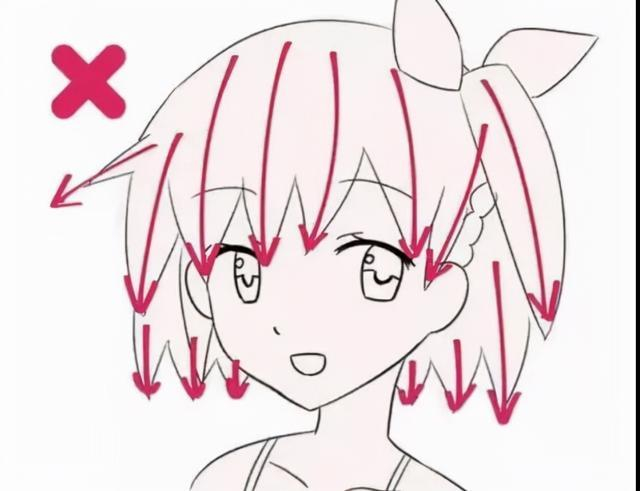 动漫人物头发绘画教程!