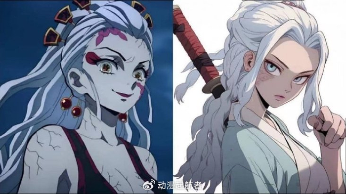 如果《鬼灭之刃》的上弦变成鬼杀队,无惨成继国缘一,堕姬美翻了|黑死牟|猗窝座|童磨|形象|人类_新浪新闻