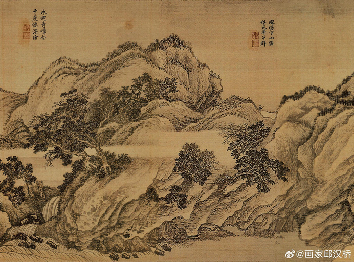 清代王翚《唐人诗意图》