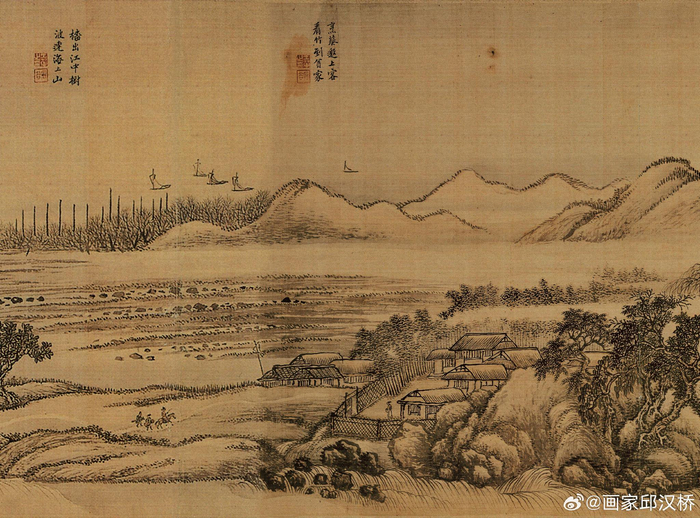 清代王翚《唐人诗意图》