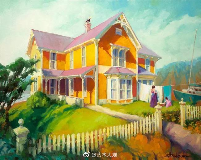 美国当代画家史蒂夫亨德森风景油画作品专辑