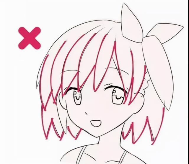 动漫人物头发绘画教程!