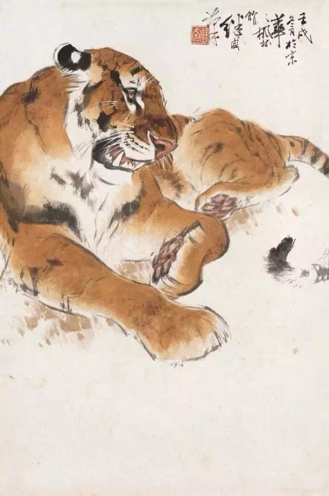 刘继卣画虎，史上一绝|刘继卣|连环画|近现代