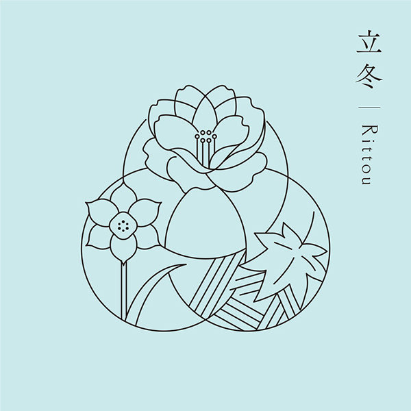 24节气的插画设计作品,通过简单的线条描绘!