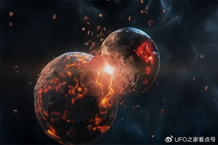 罕见!人类首次观测到行星碰撞,两颗冰巨星碰撞后体积变大数万倍|天体|地球|恒星|星系|黑洞_新浪新闻