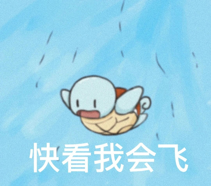杰尼龟表情包 太可爱啦!