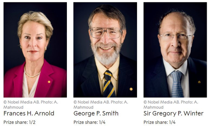 emmanuelle charpentier教授(左)和jennifer doudna教授(右)2020年