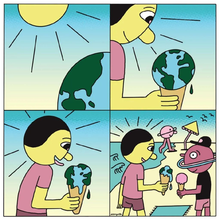 14组创意漫画,充满爱意和诗意,总有一幅温暖你