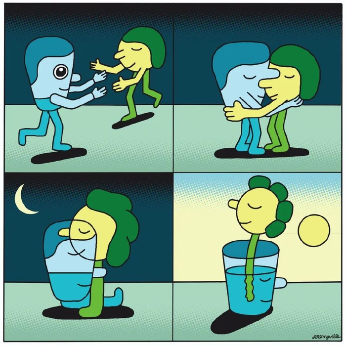 14组创意漫画,充满爱意和诗意,总有一幅温暖你